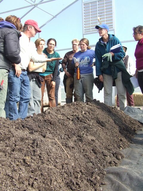 Food Waste from the MSU Dining Halls is Composted at the SOF by Helpful Worms