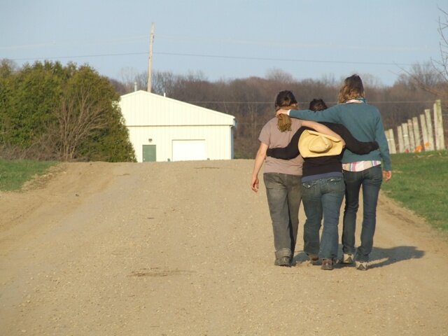 Walking Down the Road