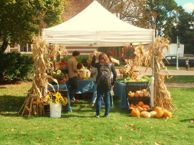Students Wait in Line to Buy Good Veggies