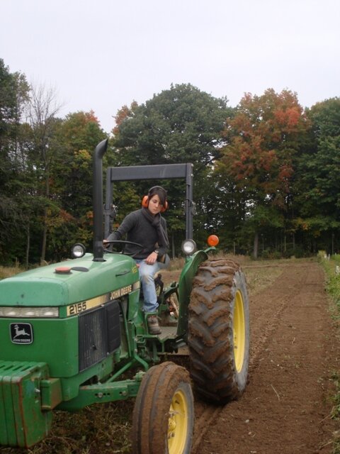 Denae on the John Deere
