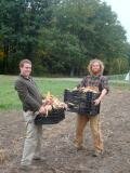 Brendan and Tomm with Flint Corn